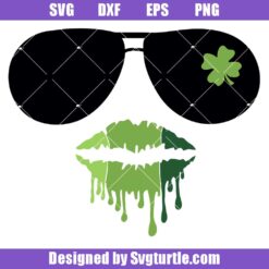 Dripping Lips St Patrick's Day Svg