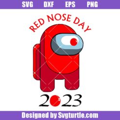 Kids Red Nose Day 2023 Imposter Among Us Svg
