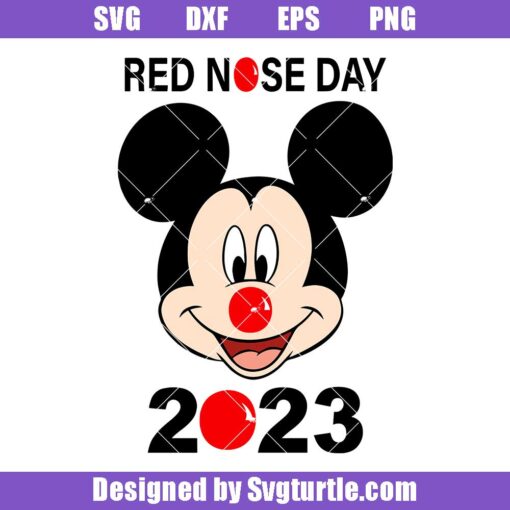 Kids Red Nose Day 2023 Svg
