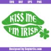 Kiss-me-i'm-irish-svg,-clover-svg,-lips-svg,-st.-patrick's-day-svg
