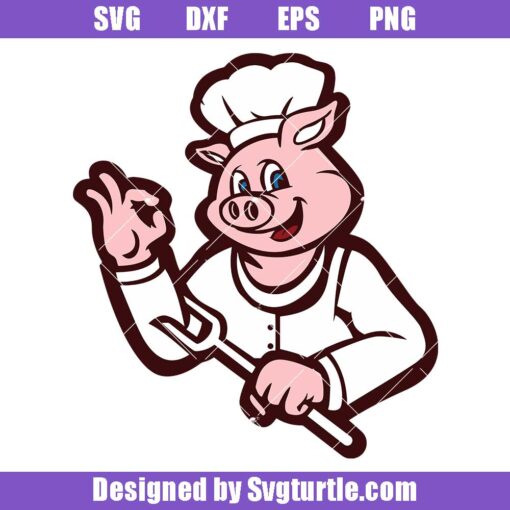 Pig Chef Svg