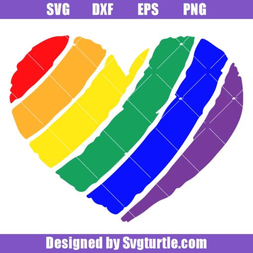 Pride-heart-flag-svg,-rainbow-heart-svg,-lgbt-rainbow-svg