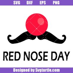 Red-nose-day-2023-svg,-mustache-and-red-nose-svg