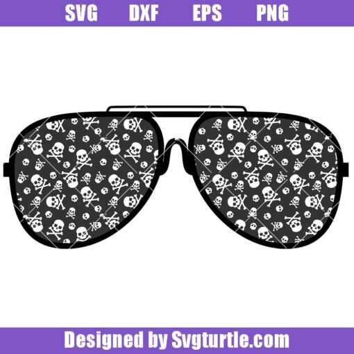 Skull and Crossbones Sunglasses Svg, Art Glasses Svg