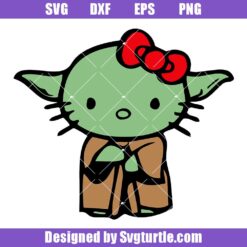 Star Wars Baby Yoda Cute Kitty Cat Svg