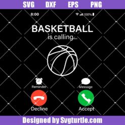 Basketball-is-calling-svg,-funny-call-screen-svg,-basketball-svg