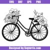 Bicycle-with-flower-svg,-retro-bicycle-svg,-bicycle-girl-svg