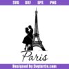 Couple By The Eiffel Tower Svg