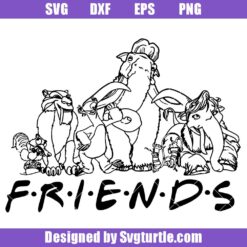 Friends Ice Agee Svg, Best Friends Svg, Cartoon Friends Svg
