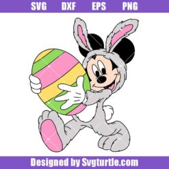 Mickey Mouse Happy Easter Svg