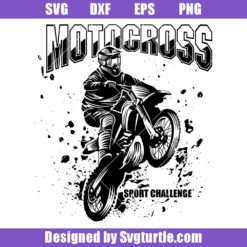 Motocross Sport Chalenge Svg