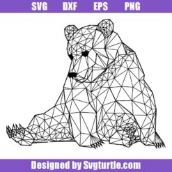 Polygonal Bear Art Svg