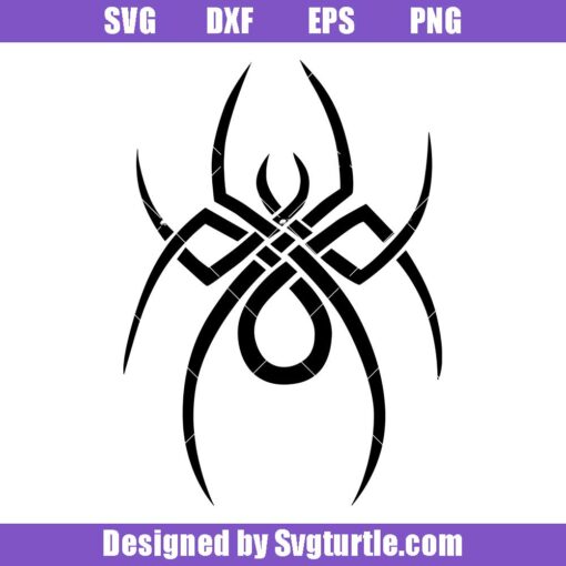 Tribal-spider-svg,-spider-logo-svg,-spider-tattoo-svg