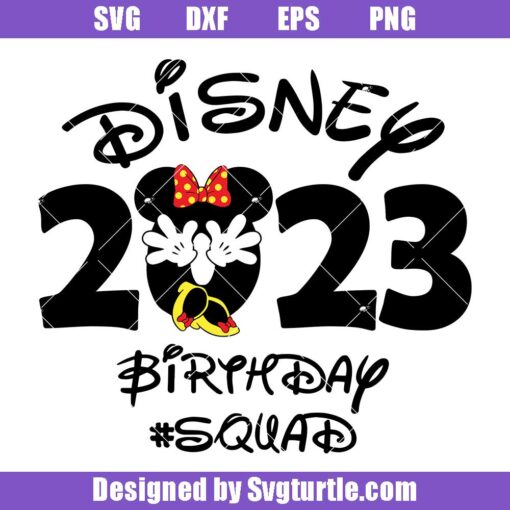 2023 Minnie Mouse Svg