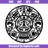 Aztec-calendar-svg,-aztec-svg,-aztec-silhouette