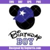 Birthday Boy Mickey Mouse Head Svg