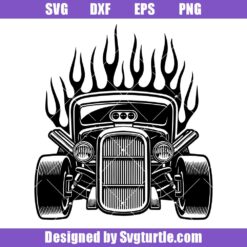 Classic Car Svg, Vintage Car Svg, Muscle Car Silhouette