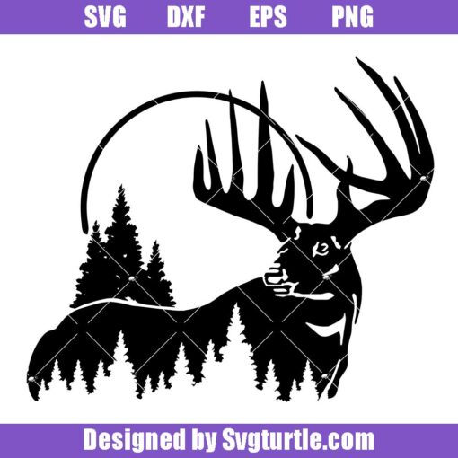 Moose-svg,-buck-svg,-hunting-svg,-moose-silhouette
