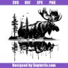 Moose-wild-svg,-moose-silhouette,-deer-silhouette