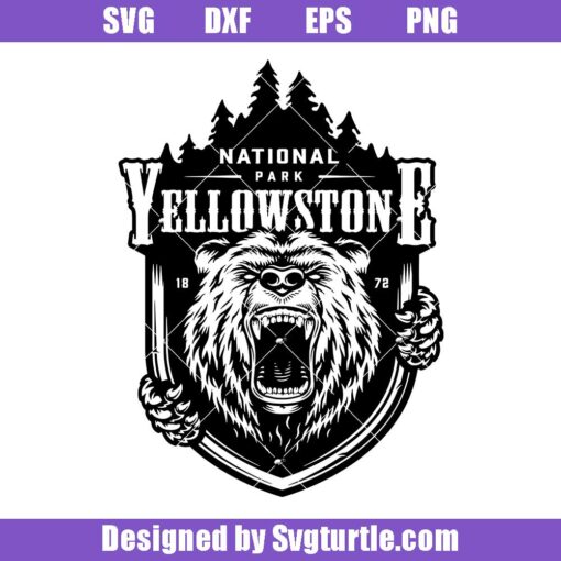 National-park-yellowstone-1872-svg,-yellowstone-dutton-ranch-svg