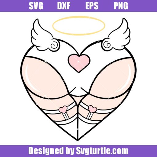Seductive-charms-of-the-sexy-cute-angel-heart-svg,-temptation-svg