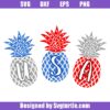 4th of July Pineapple Svg