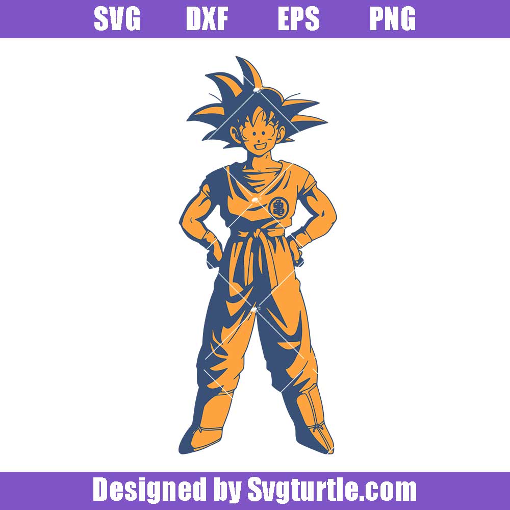 Goku Svg, Son Goku Dragon Ball Svg, Anime Dragon Ball Svg, Dragon Ball Svg,  file for cricut, Anime svg, png, eps, dxf digital download