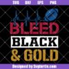 Bleed Black and Gold Svg
