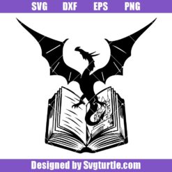Dragon-book-svg,-book-lover-svg,-librarian-svg,-mystical-svg