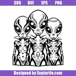 Extraterrestrial-group-svg,-alien-svg,-space-monster-svg