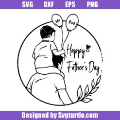 Father and Son Svg, Dad and Child Svg, Father and Kids Svg
