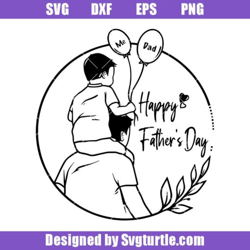 Father-and-son-svg,-dad-and-child-svg,-father-and-kids-svg