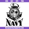 Navy Mermaid Svg
