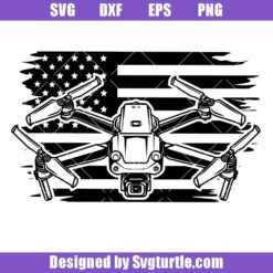 US Drones Svg, Small Aircraft Svg, FlyCam Quadcopter Svg