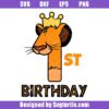 1st Birthday Animal Svg