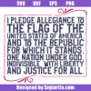 4th Of July Pledge Of Allegiance Svg, America Svg, Patriotic Svg