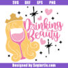 Drinking Beauty Svg, Sleeping Princess, Disney Wine Glass Svg