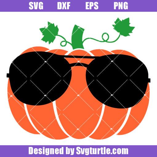 Halloween Pumpkin Sunglasses Svg