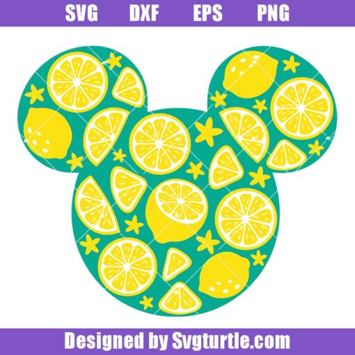 Lemons-mouse-head-svg,-lime-lemonade-svg,-summer-lemons-svg