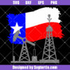 Texas Oilfield Flag Svg