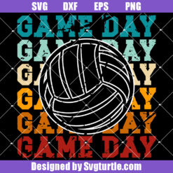 Volleyball Game Day Svg