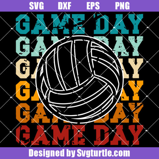 Volleyball Game Day Svg