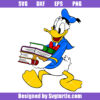 Donald Duck Back To School Svg