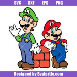 Game Characters Svg, Super Mario Svg, Mario Svg, Luigi Svg (1)