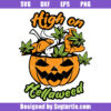 High On Hellaweed Svg, Halloween Weed Svg, Pumpkin Face Svg