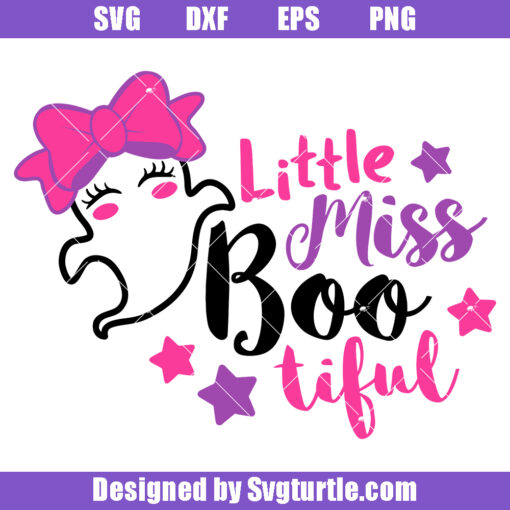 Little Miss Bootiful Svg, Girl Halloween Svg, Kids Bootiful Svg
