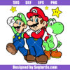 Mario Characters Svg, Mario Svg, Luigi Svg, Yoshi Svg