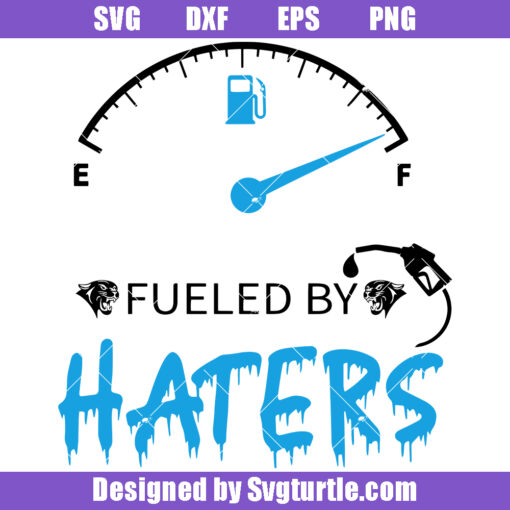 Panthers Fueled By Haters Svg, Panthers Football Svg, Panthers Fan Svg
