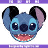 Stitch Mouse Head Svg, Lilo And Stitch Character Svg, Mouse Ears Svg