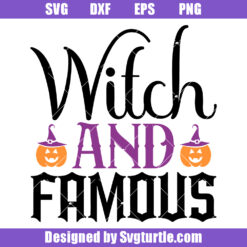 Witch and Famous Svg